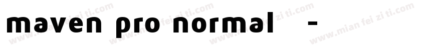 maven pro normal字体字体转换